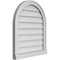 Ekena Millwork Round Top Surface Mount PVC Gable Vent w/ 2"W x 2"P Brickmould Sill Frame, 22"W x 26"H GVPRT22X2603SN - alternate 2